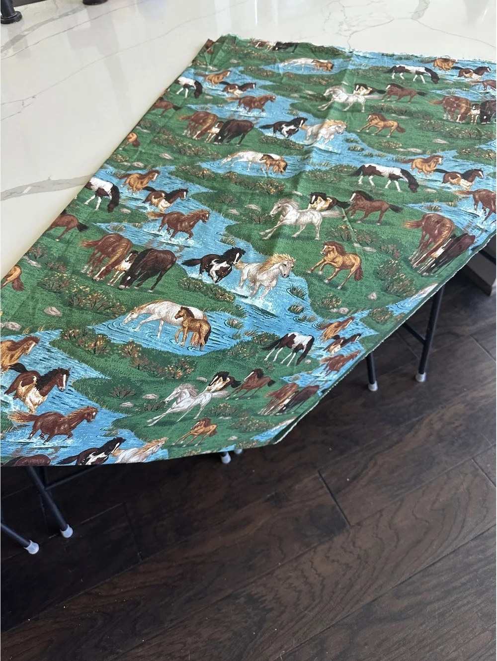Cranston Joan Messmore Wild Horses Cotton Fabric